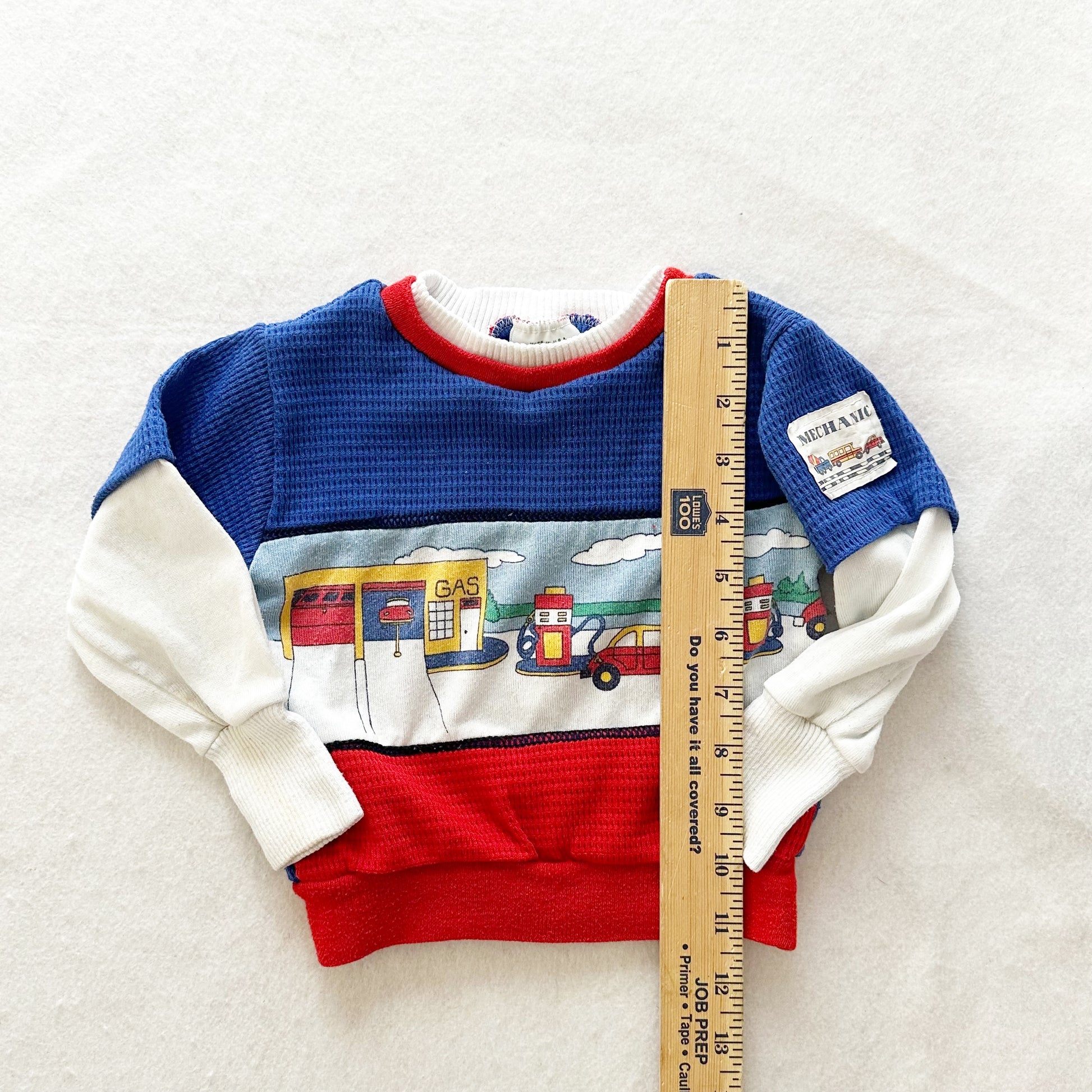 Vintage Healthtex Mechanic Long Sleeve Top: 24m? - Yellow Clover Vintage Kids Clothes