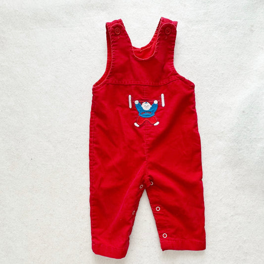 Vintage Healthtex Gym Club Fine Cord Romper: 12m - Yellow Clover Vintage Kids Clothes