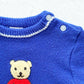 Vintage Sears Football Bear Appliqué Sweater: 18m? - Yellow Clover Vintage Kids Clothes