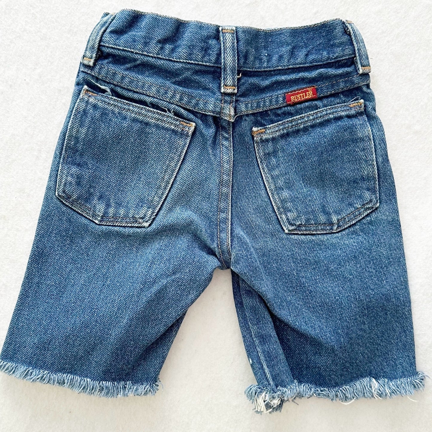 Vintage Rustler Denim Cut Off Shorts: 5T? - Yellow Clover Vintage Kids Clothes