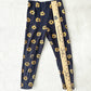 Vintage Spumoni Goose Sunflower Peplum Top + Leggings: 6y - Yellow Clover Vintage Kids Clothes