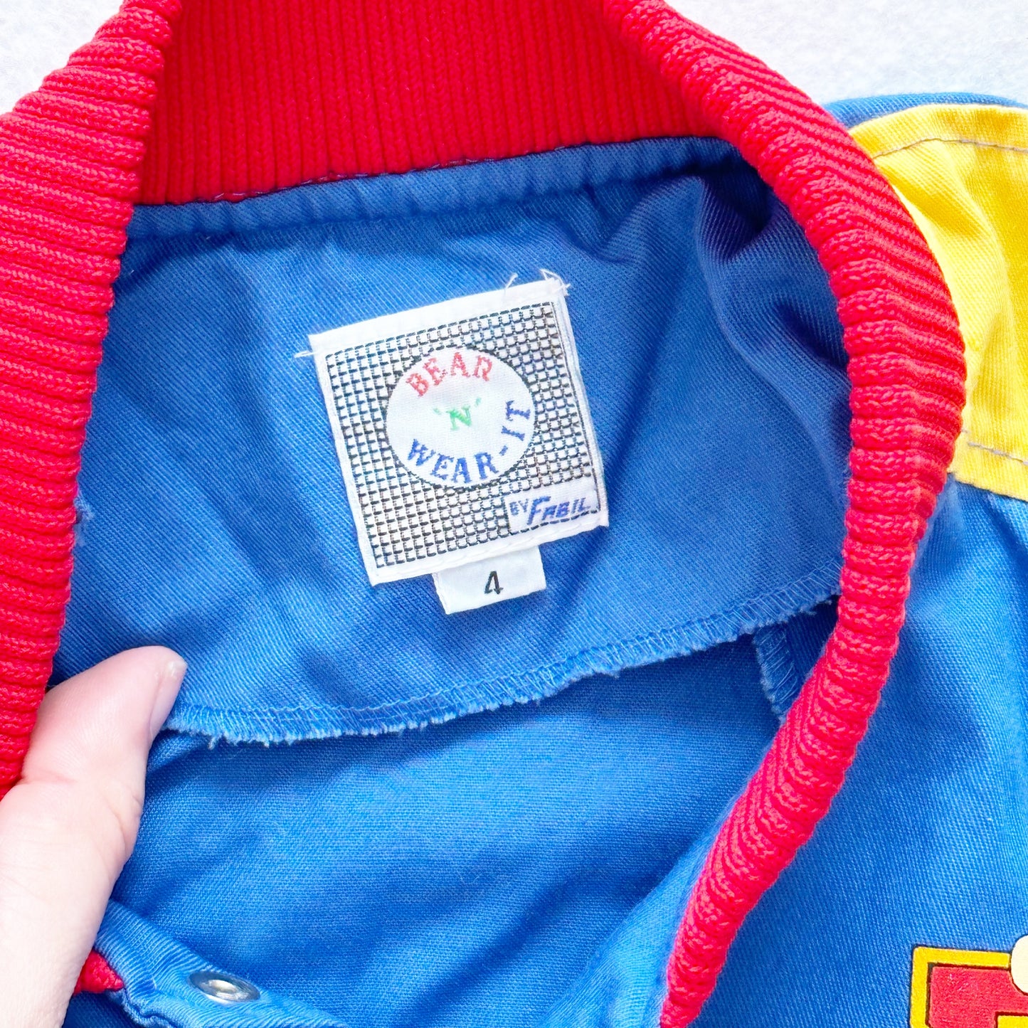 Vintage Bear N’ Wear It Athletic Athletic Cotton Jacket: 4T - Yellow Clover Vintage Kids Clothes