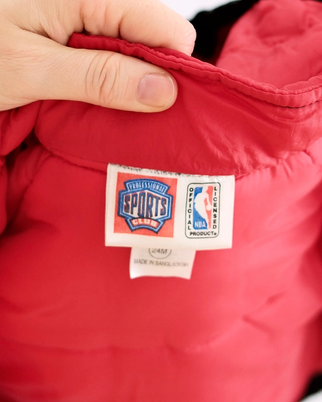 Vintage NBA Chicago Bulls Embroidered Toddler Puffer Jacket: 24m