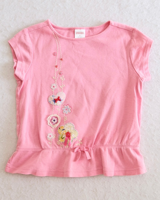 Vintage Gymboree Love Is in the Air Embroidered Appliqué Kids Top: 6y