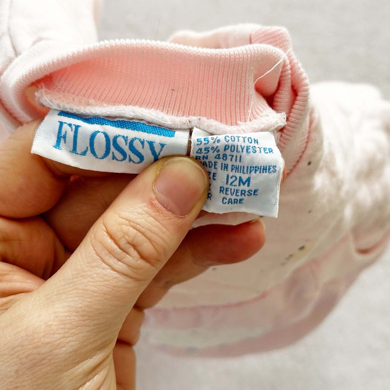 Vintage Flossy Sheep Applique Quilted Sweatshirt Set: 12m - Yellow Clover Vintage Kids Clothes