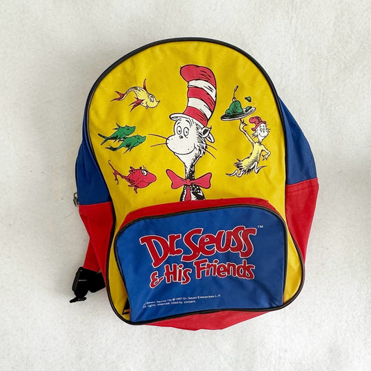 Vintage Dr. Seuss Toddler Size Backpack - Yellow Clover Vintage Kids Clothes