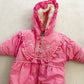 Vintage OshKosh Baby B’gosh Teddy Bear Embroidered Bunting Suit: 0/6m - Yellow Clover Vintage Kids Clothes