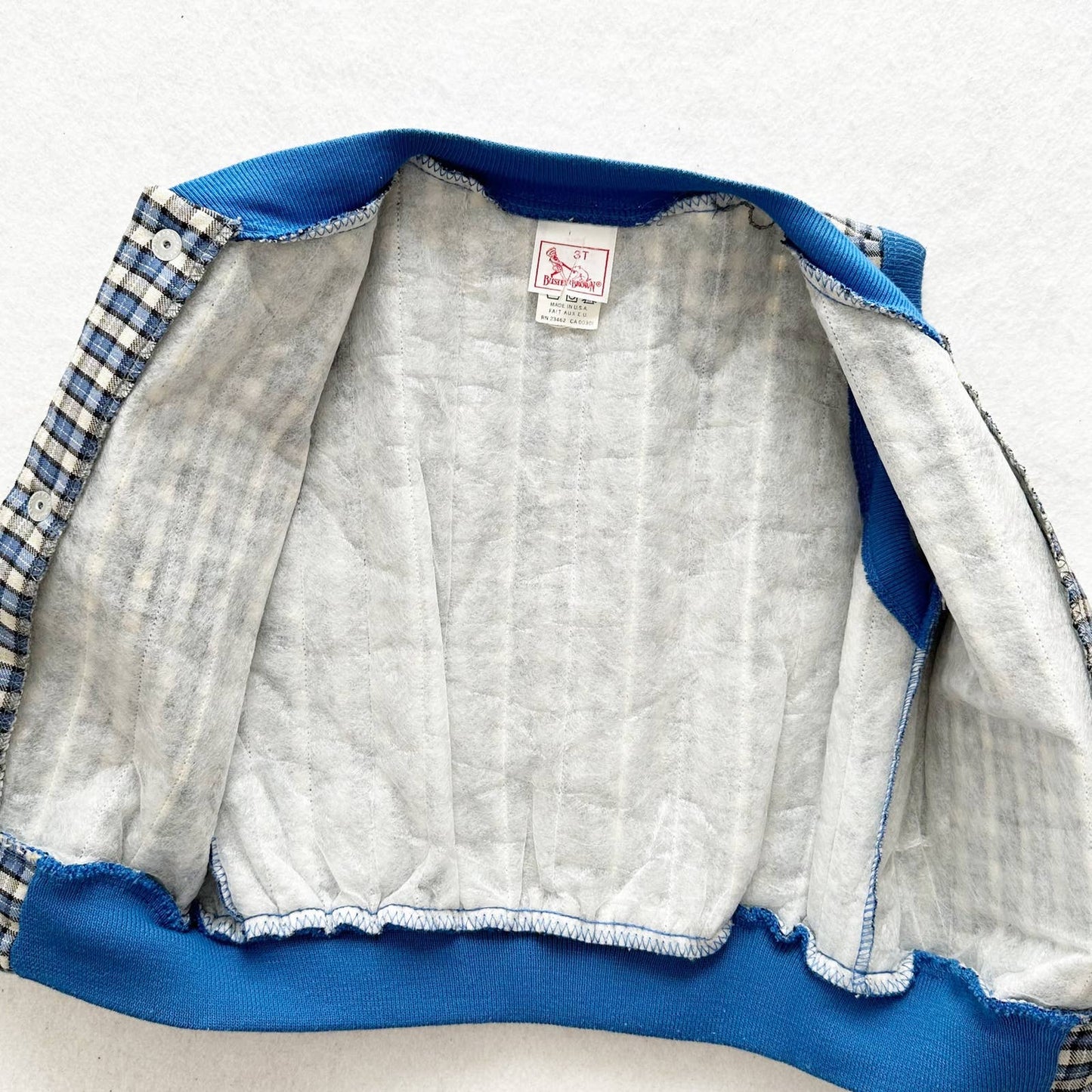 Vintage Buster Brown Sports Quilted Vest: 2T? - Yellow Clover Vintage Kids Clothes