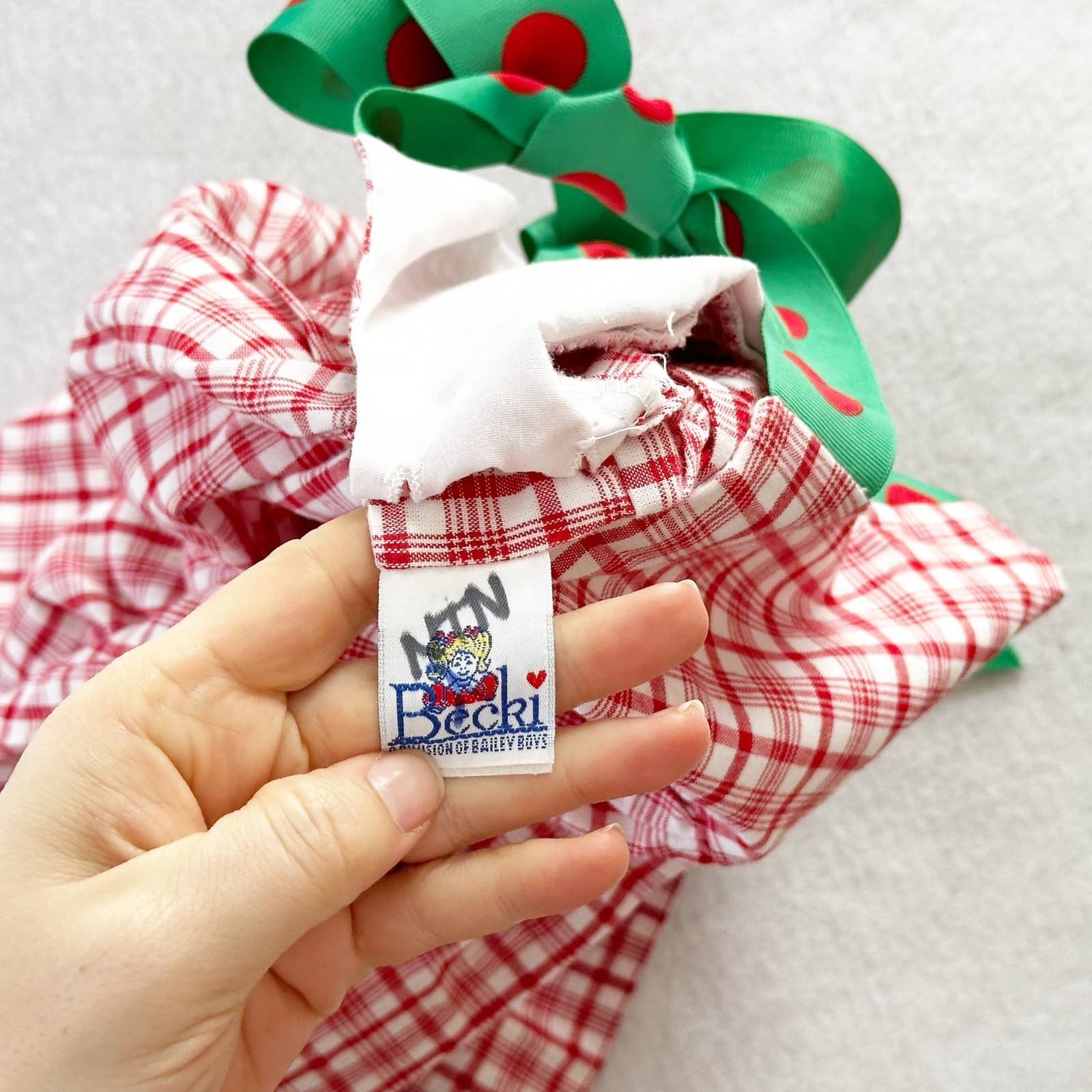 Vintage Boutique Becki Frog Appliqué Tie Shoulder Dress: 2T - Yellow Clover Vintage Kids Clothes