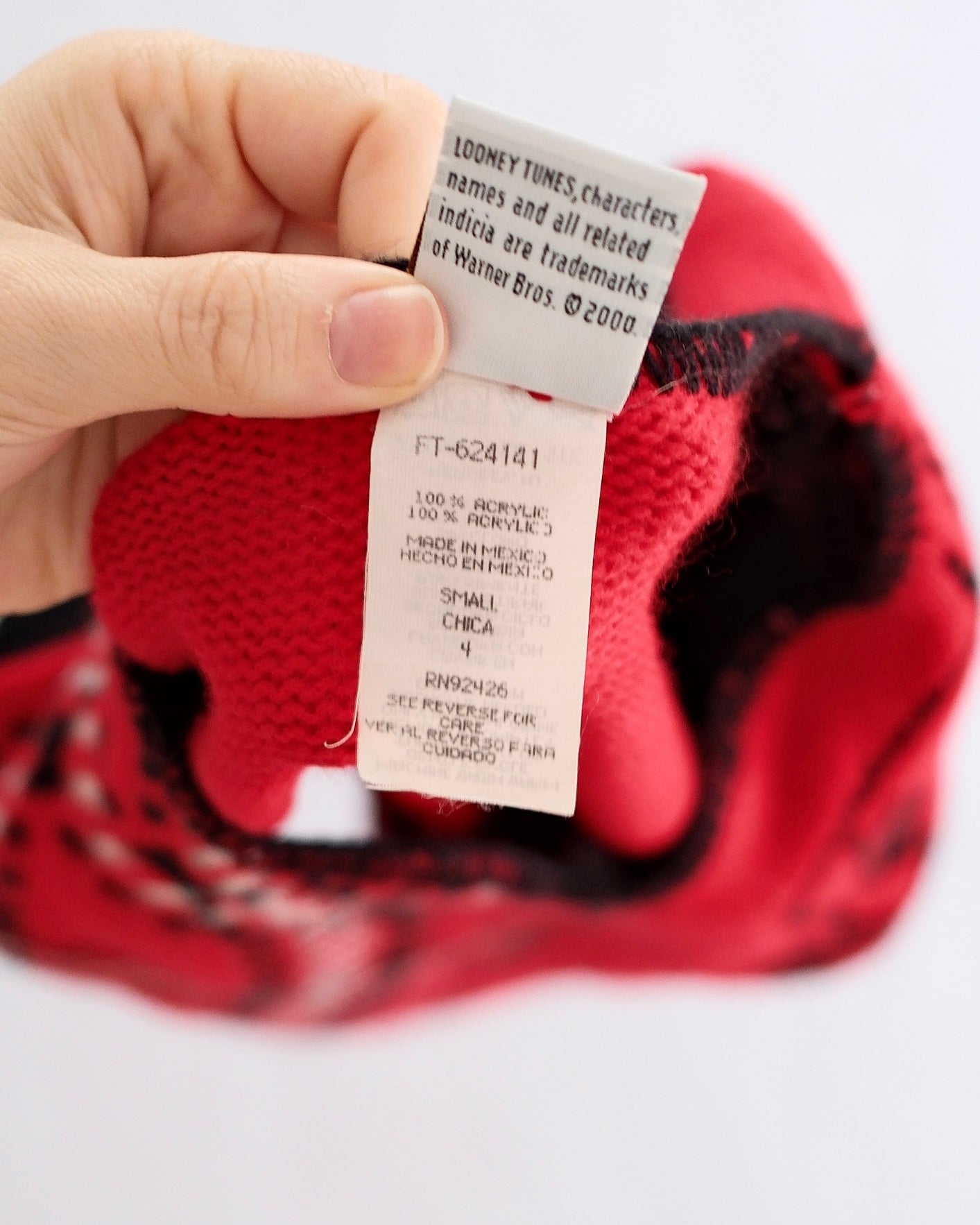 Vintage Looney Tunes Tweety Red Sweater: 4T
