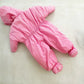 Vintage OshKosh Baby B’gosh Teddy Bear Embroidered Bunting Suit: 0/6m - Yellow Clover Vintage Kids Clothes