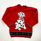 Vintage Basic Editions Dalmatians Hearts Acrylic Sweater: 7/8y - Yellow Clover Vintage Kids Clothes