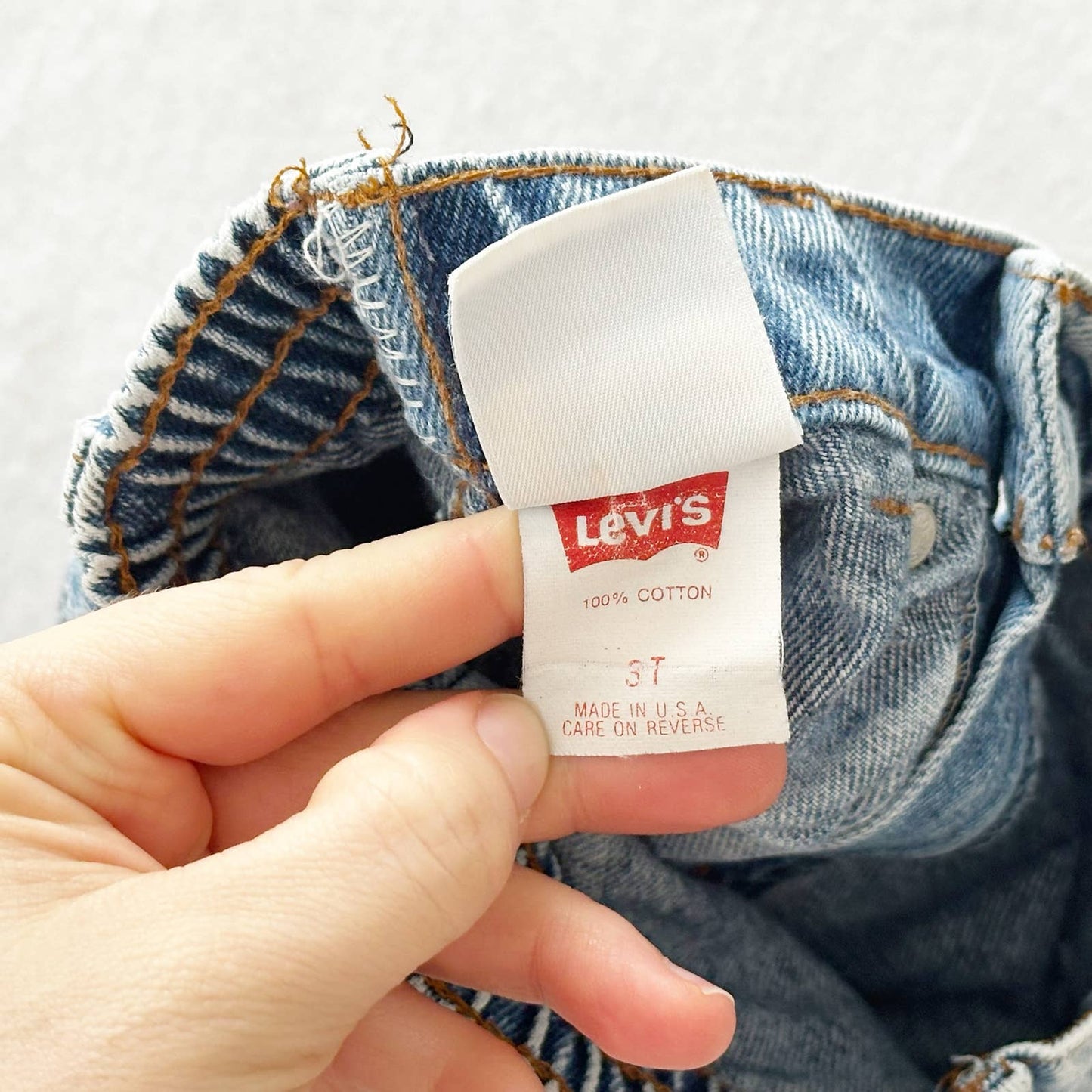 Vintage Levi’s Orange Tab Acid Wash Jeans: 24m? - Yellow Clover Vintage Kids Clothes