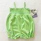 Y2K Deadstock Carter’s Fish Graphic Smocked Romper: 12m? - Yellow Clover Vintage Kids Clothes