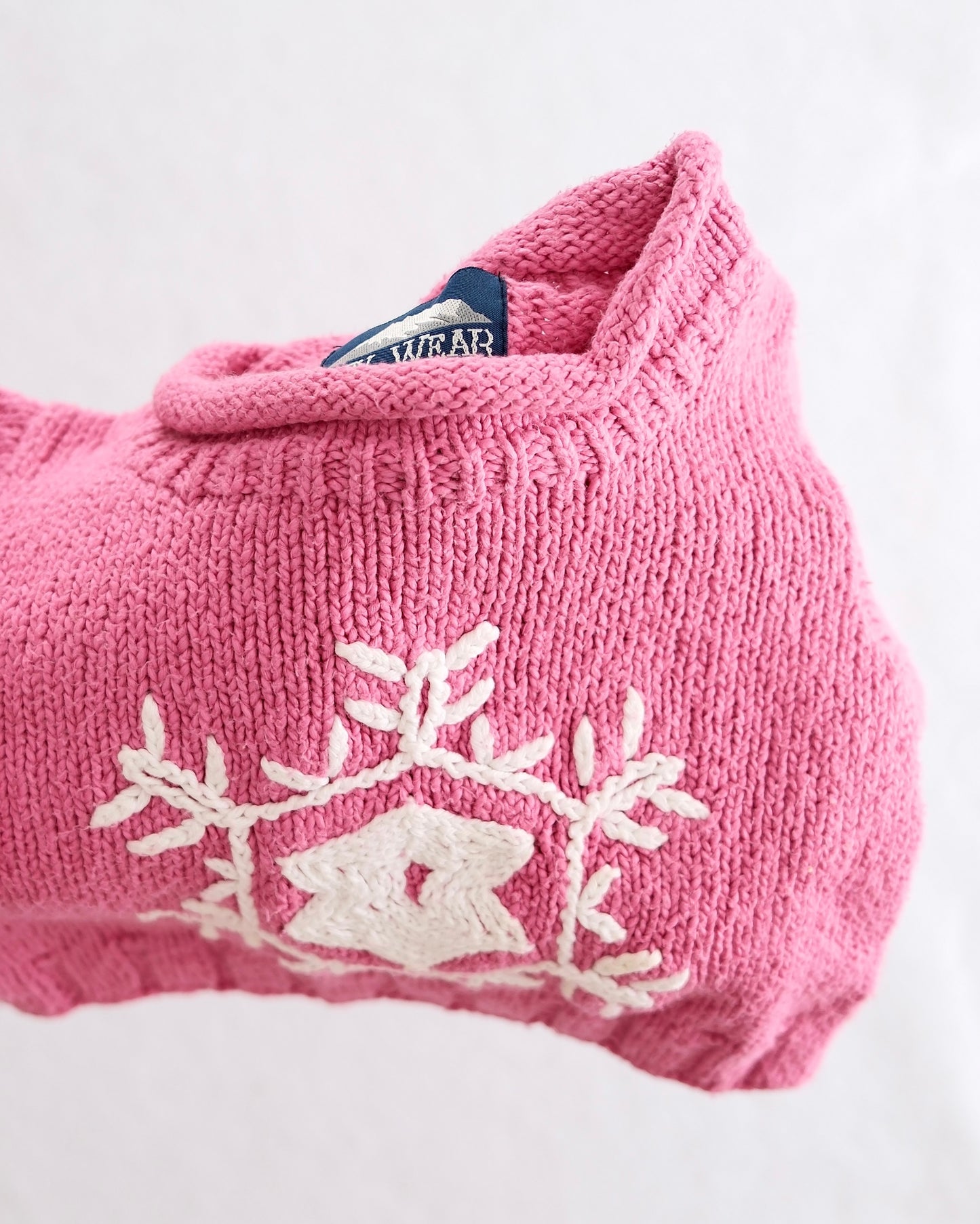 Y2K Rey Wear Cotton Snowflake Sweater: 18m