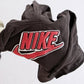 Y2K Nike black and red pullover hoodie with thermal fabric accents