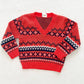 Vintage Unbranded Fair Isle Acrylic Sweater: 18m - Yellow Clover Vintage Kids Clothes