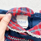 Vintage Polly Flinders Plaid Faux Pinafore Dress: 24m - Yellow Clover Vintage Kids Clothes