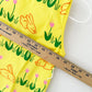 Vintage Wee Gentress Bunny Tulip Shift Dress: 12y? - Yellow Clover Vintage Kids Clothes