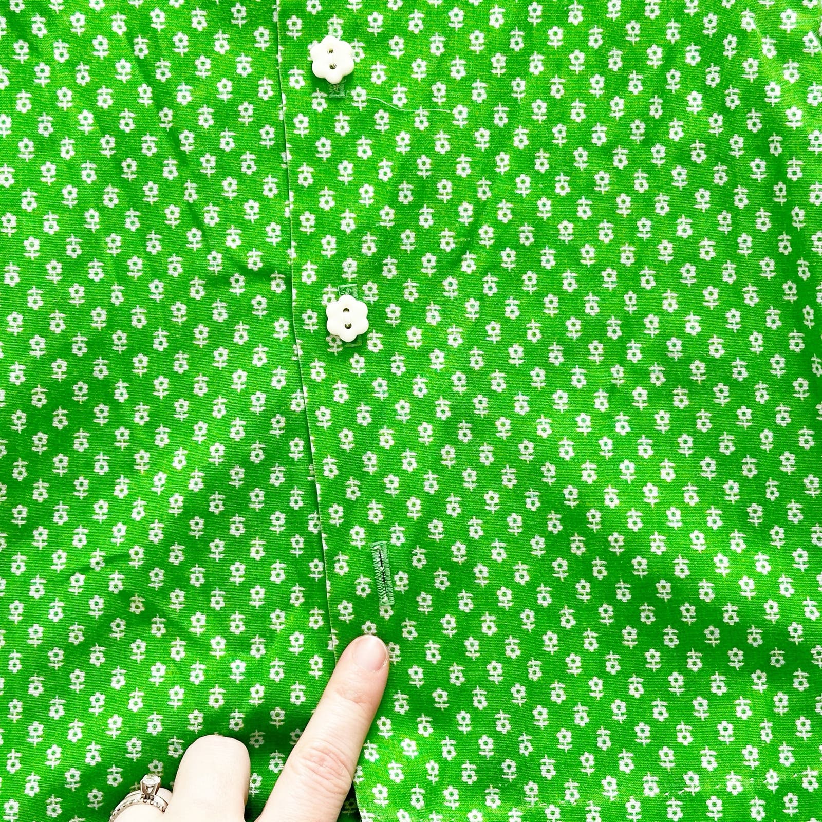 Vintage Girl Appliqué Pinafore Dress Set: 18/24m? - Yellow Clover Vintage Kids Clothes