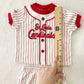 Y2K Majestic St. Louis Cardinals Baby Outfit: 12m - Yellow Clover Vintage Kids Clothes