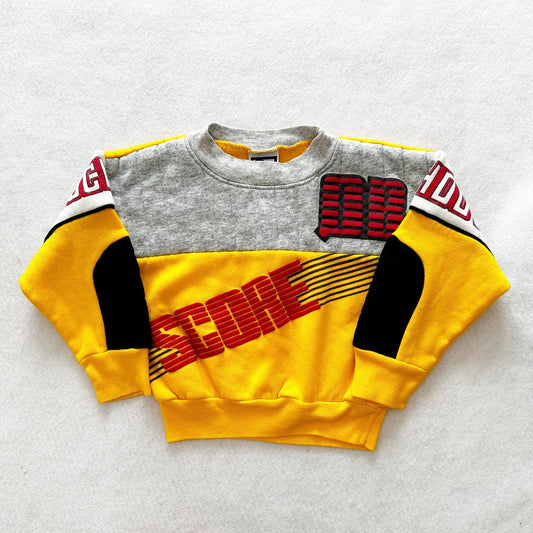 Vintage Bull Frog Touchdown Sweatshirt: 3T? - Yellow Clover Vintage Kids Clothes