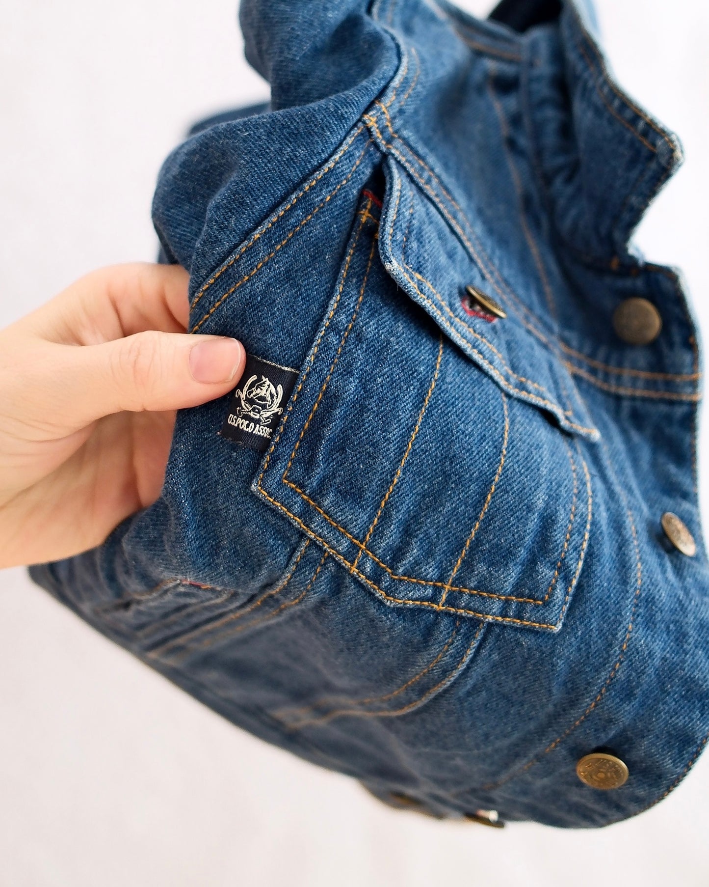 Y2K US Polo Association Embroidered Denim Jacket: 4T