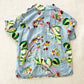 Vintage Disney Store Mickey Hawaiian Button Shirt: 6y - Yellow Clover Vintage Kids Clothes