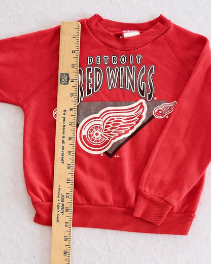 Vintage NHL Detroit Red Wings Sweatshirt Set: 3T - Yellow Clover Vintage Kids Clothes