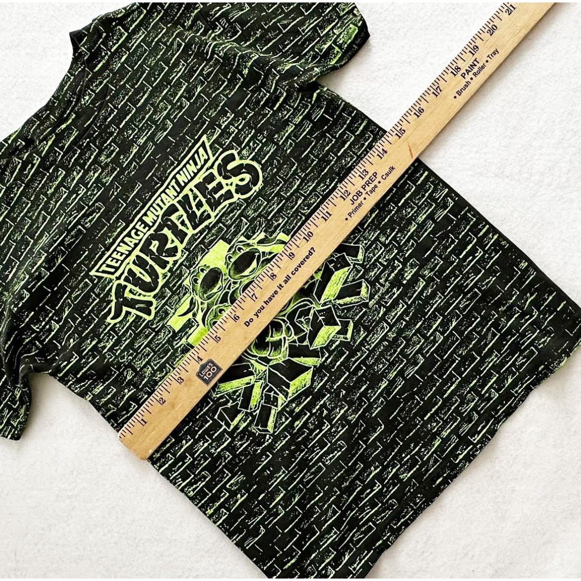 Vintage Teenage Mutant Ninja Turtles AOP Kids Tee: 8y? - Yellow Clover Vintage Kids Clothes