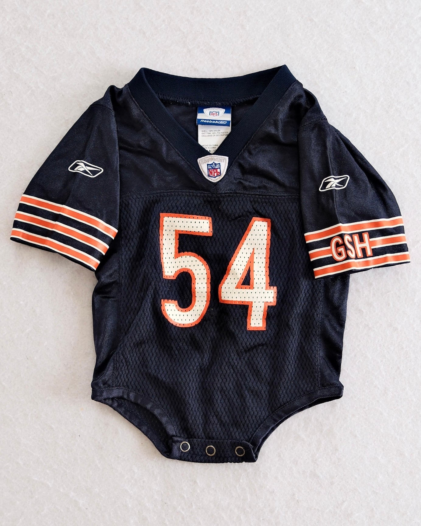 Y2K Reebok Chicago Bears Jersey Romper: 12m