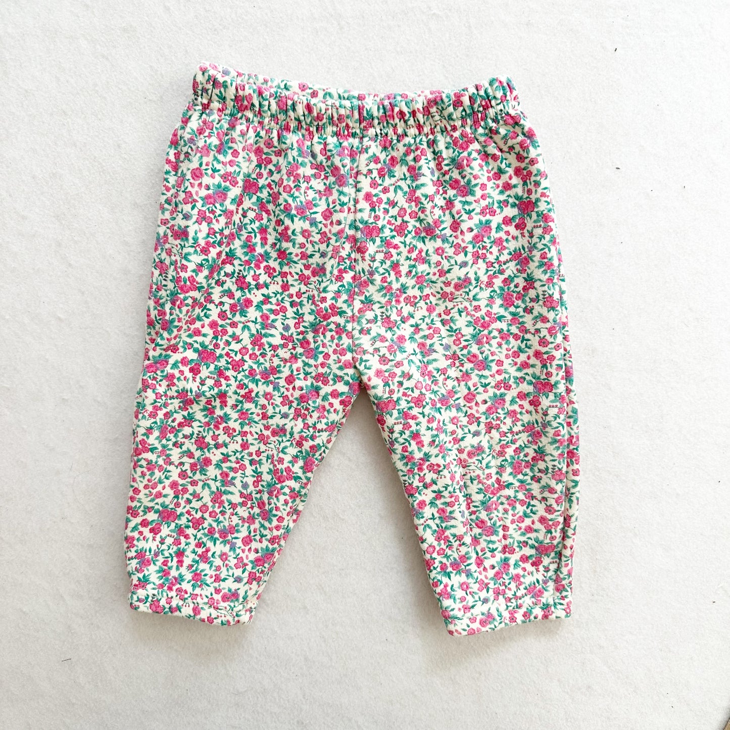 Vintage Small Steps Floral Sweatpants: 12m? - Yellow Clover Vintage Kids Clothes