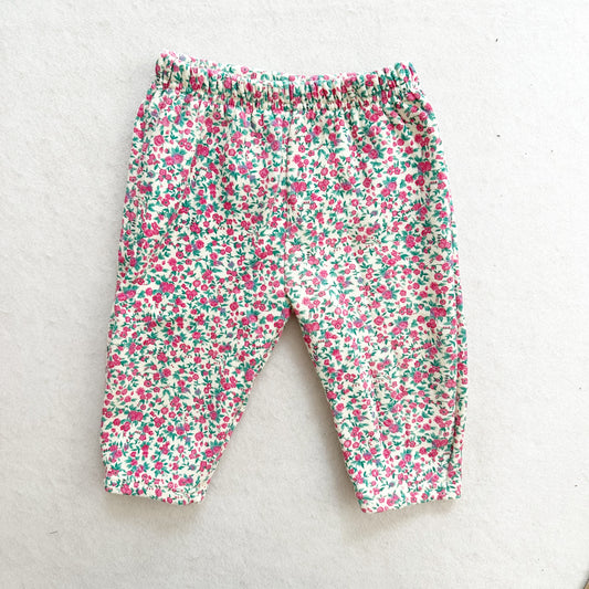 Vintage Small Steps Floral Sweatpants: 12m? - Yellow Clover Vintage Kids Clothes