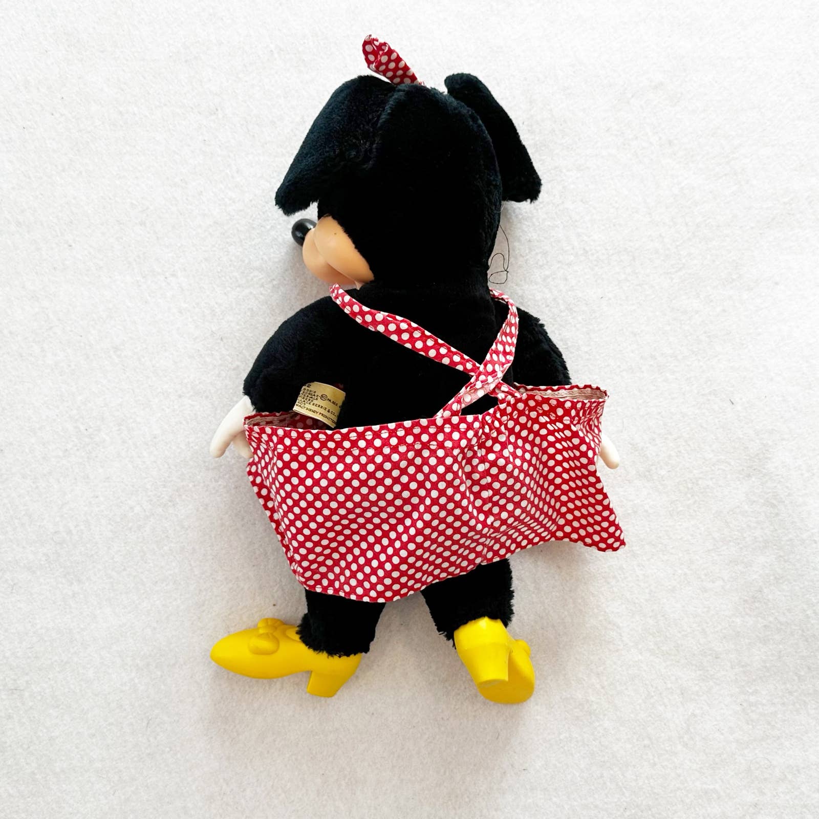 Vintage Applause Brand Minnie Mouse Rubber Face Plush - Yellow Clover Vintage Kids Clothes