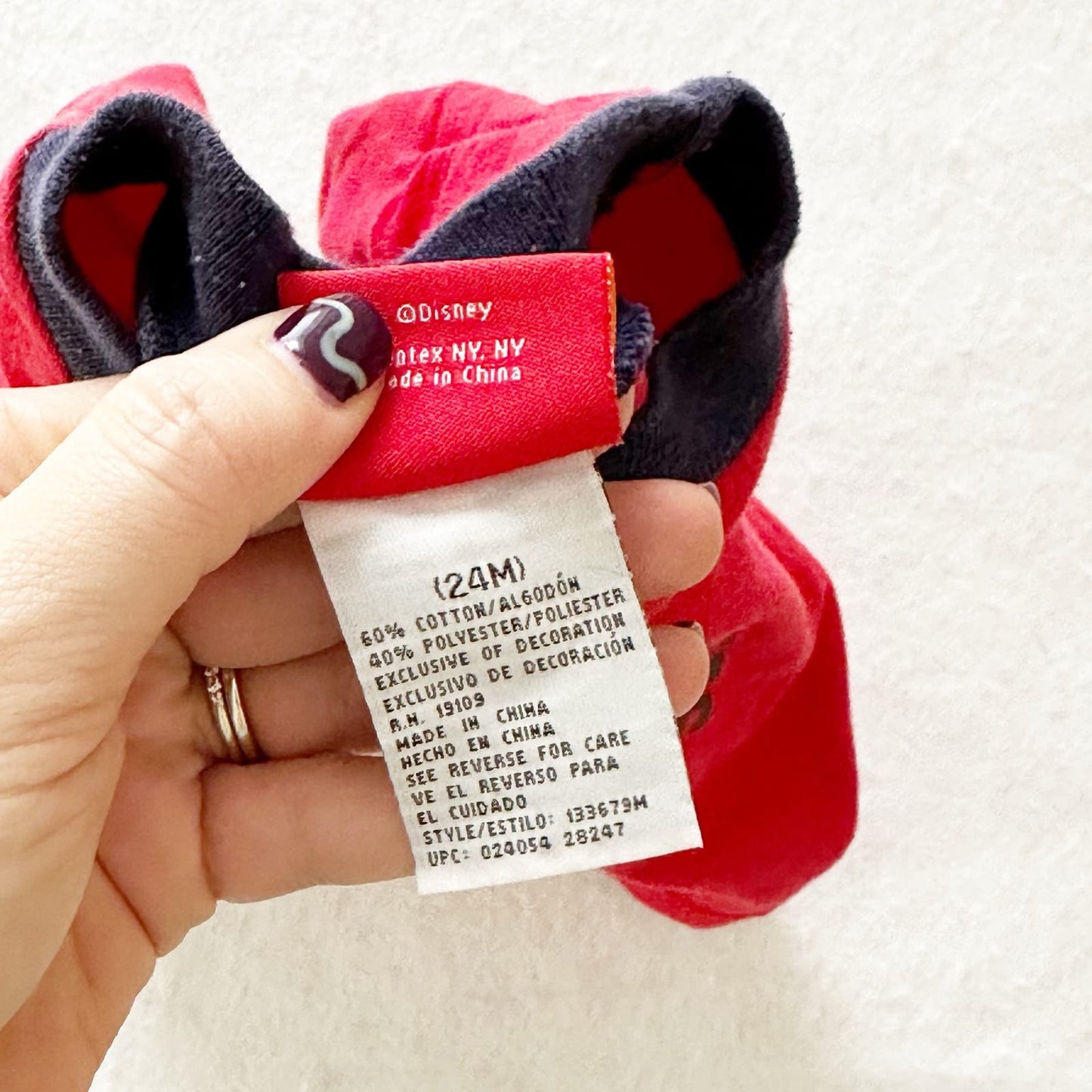 Y2K Disney Mickey Ringer Tee: 24m