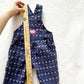 Vintage OshKosh Bunny Hearts Homespun Overalls: 18m - Yellow Clover Vintage Kids Clothes