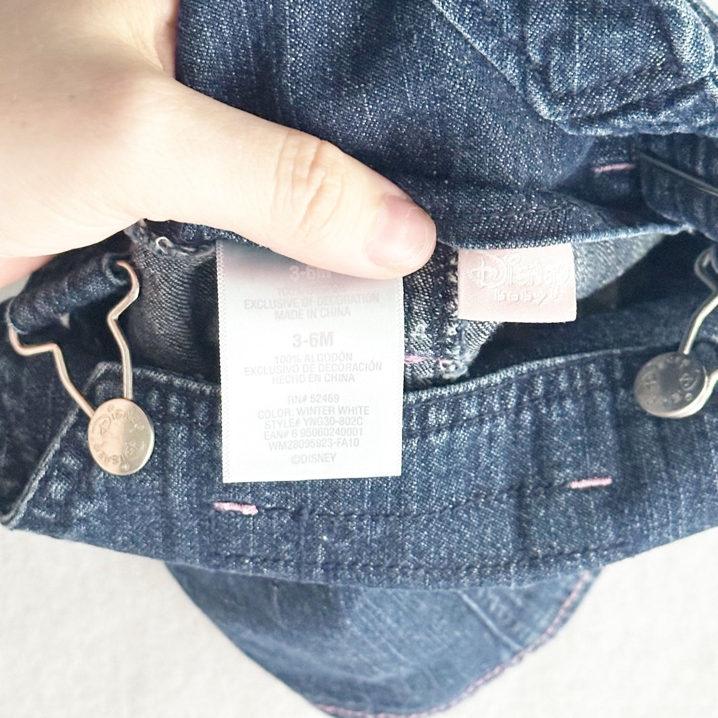 Y2K Disney Baby Pooh Embroidered Denim Skirtall: 6m