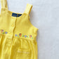 Vintage Honors Yellow Tropical Flower Embroidered Romper: 2T? - Yellow Clover Vintage Kids Clothes