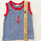 Vintage Toddletime Striped Anchor Tank Top: 3T? - Yellow Clover Vintage Kids Clothes