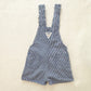 Vintage OshKosh Hickory Striped Blue Shortalls: 4T - Yellow Clover Vintage Kids Clothes