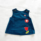 Vintage Unbranded Flower Applique Tank/Tunic: 12m-2T? - Yellow Clover Vintage Kids Clothes