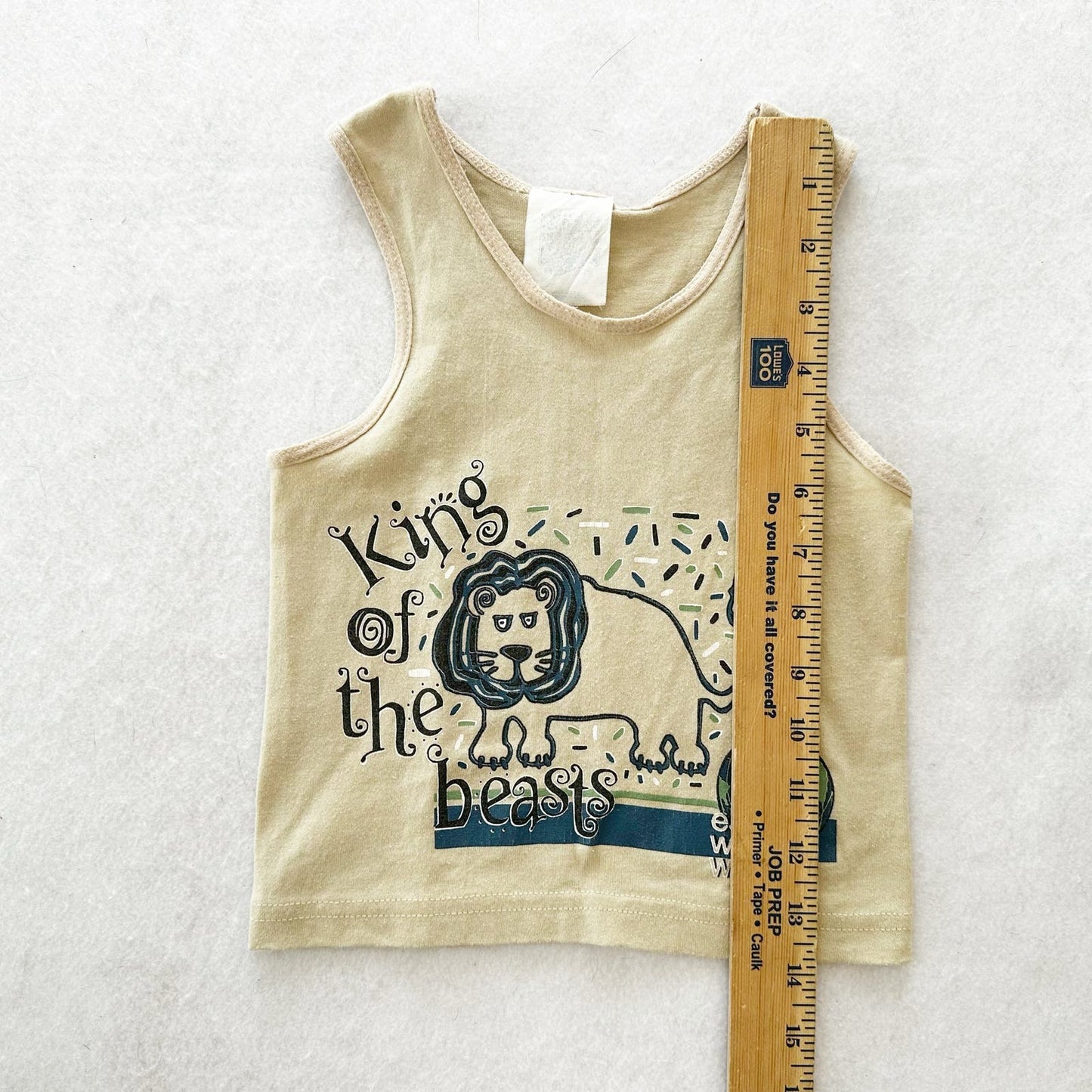 Vintage Spencer’s Lion Tank Top: 2T? - Yellow Clover Vintage Kids Clothes