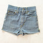 Vintage Ziggy Patches Denim Cutoff Shorts: 5T?