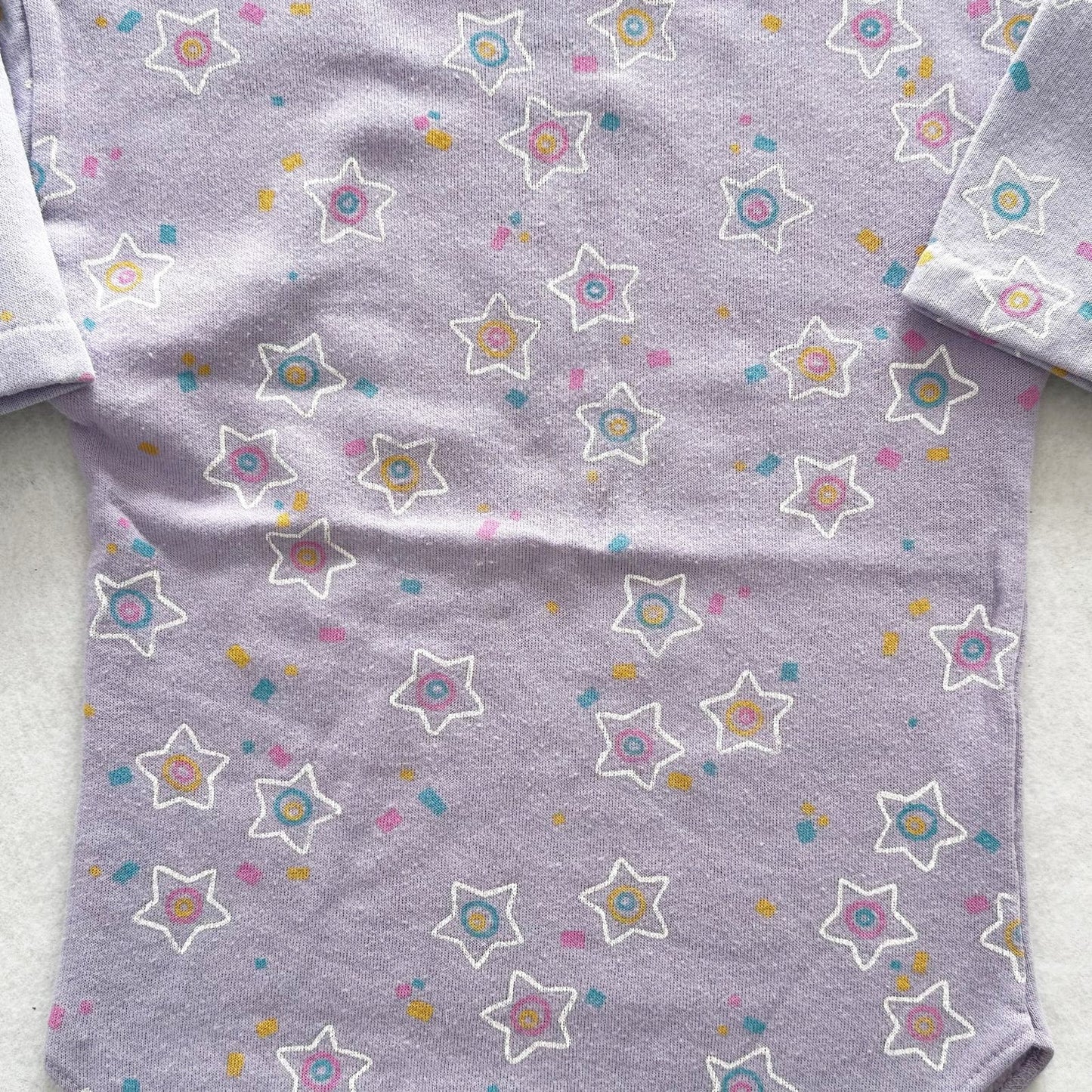 Vintage Dobie Stars Print Short Sleeve Sweatshirt: 3T