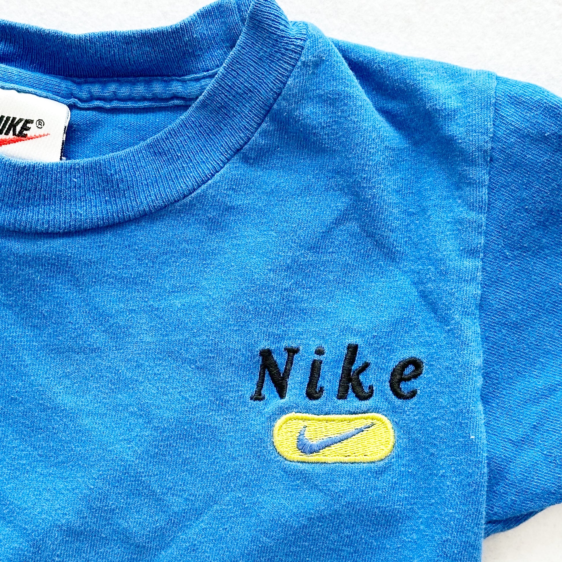 Vintage 90s Nike Embroidered Shirt: 4T - Yellow Clover Vintage Kids Clothes
