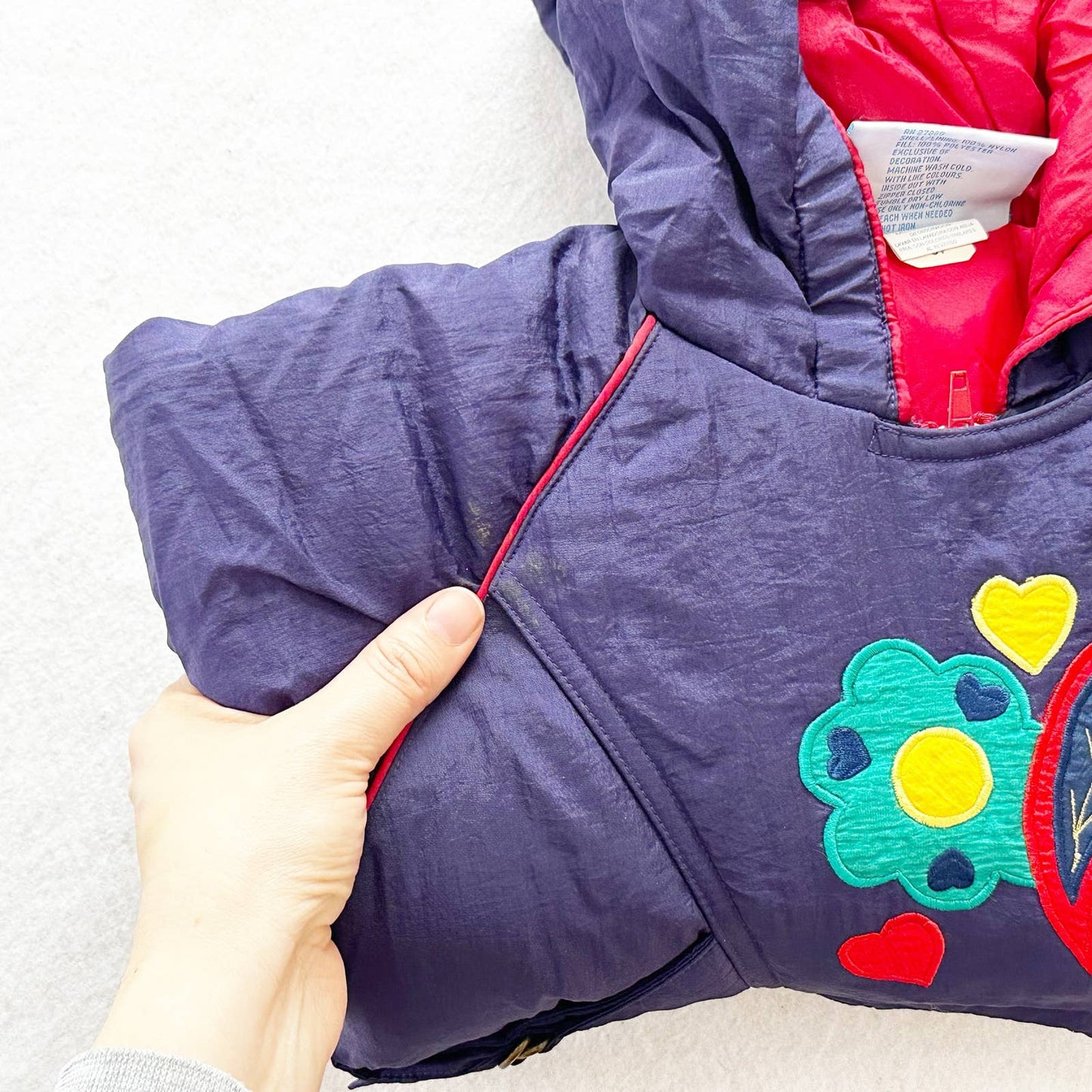 Vintage Carter’s Girls Puffy Coat With Tags: 3T - Yellow Clover Vintage Kids Clothes