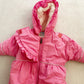 Vintage OshKosh Baby B’gosh Teddy Bear Embroidered Bunting Suit: 0/6m - Yellow Clover Vintage Kids Clothes