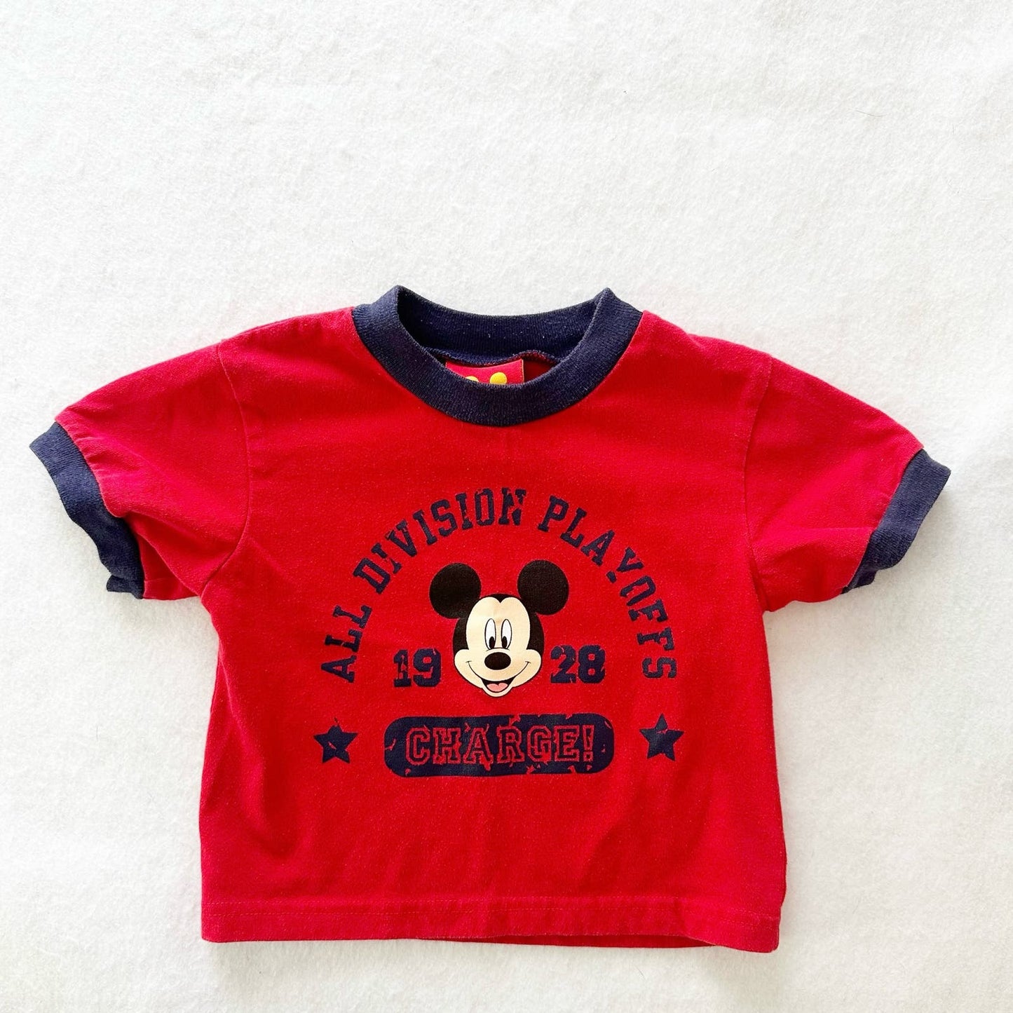 Y2K Disney Mickey Ringer Tee: 24m