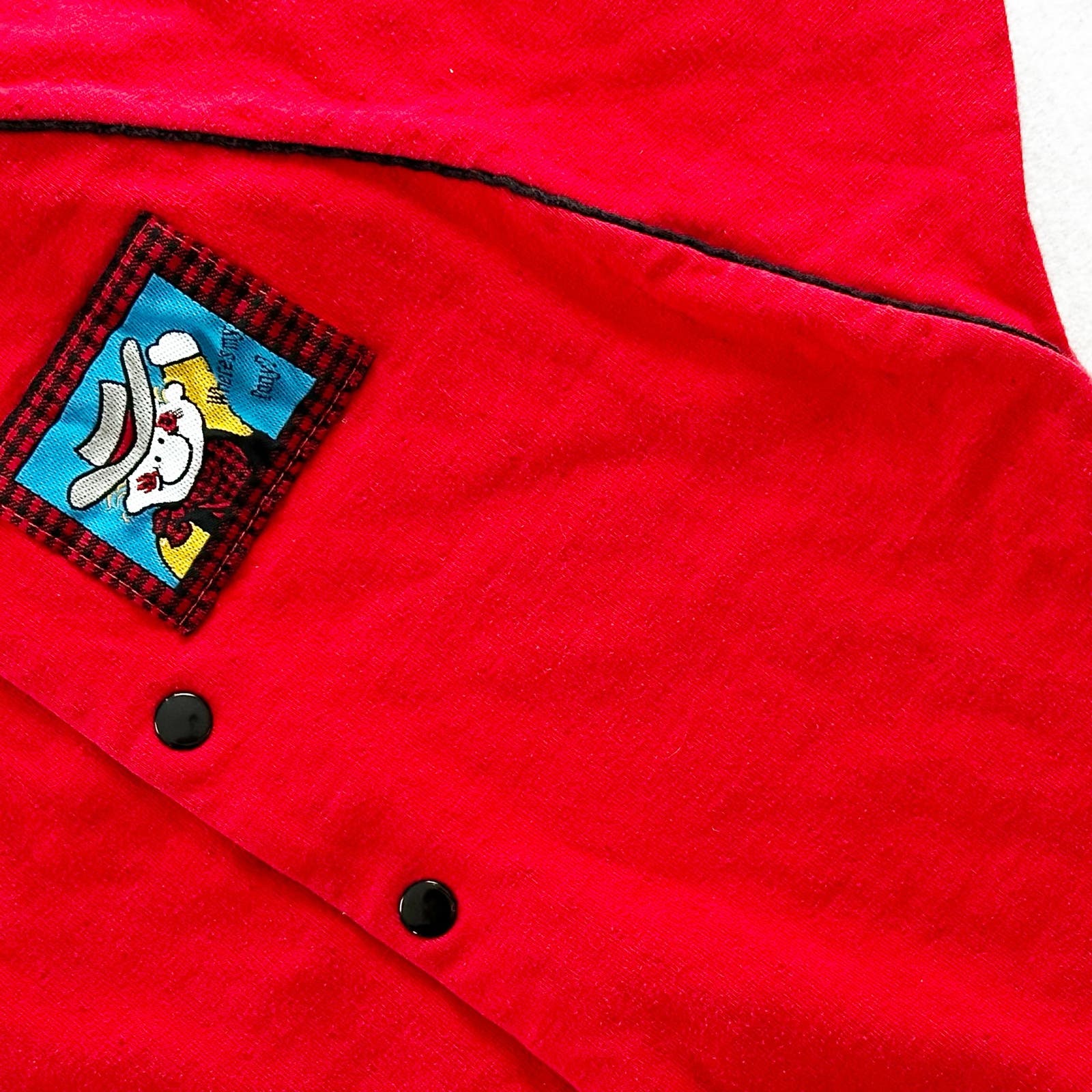 Vintage Buster Brown Cowboy and Horse Baggy Cut Jumpsuit Romper: 18/24m? - Yellow Clover Vintage Kids Clothes