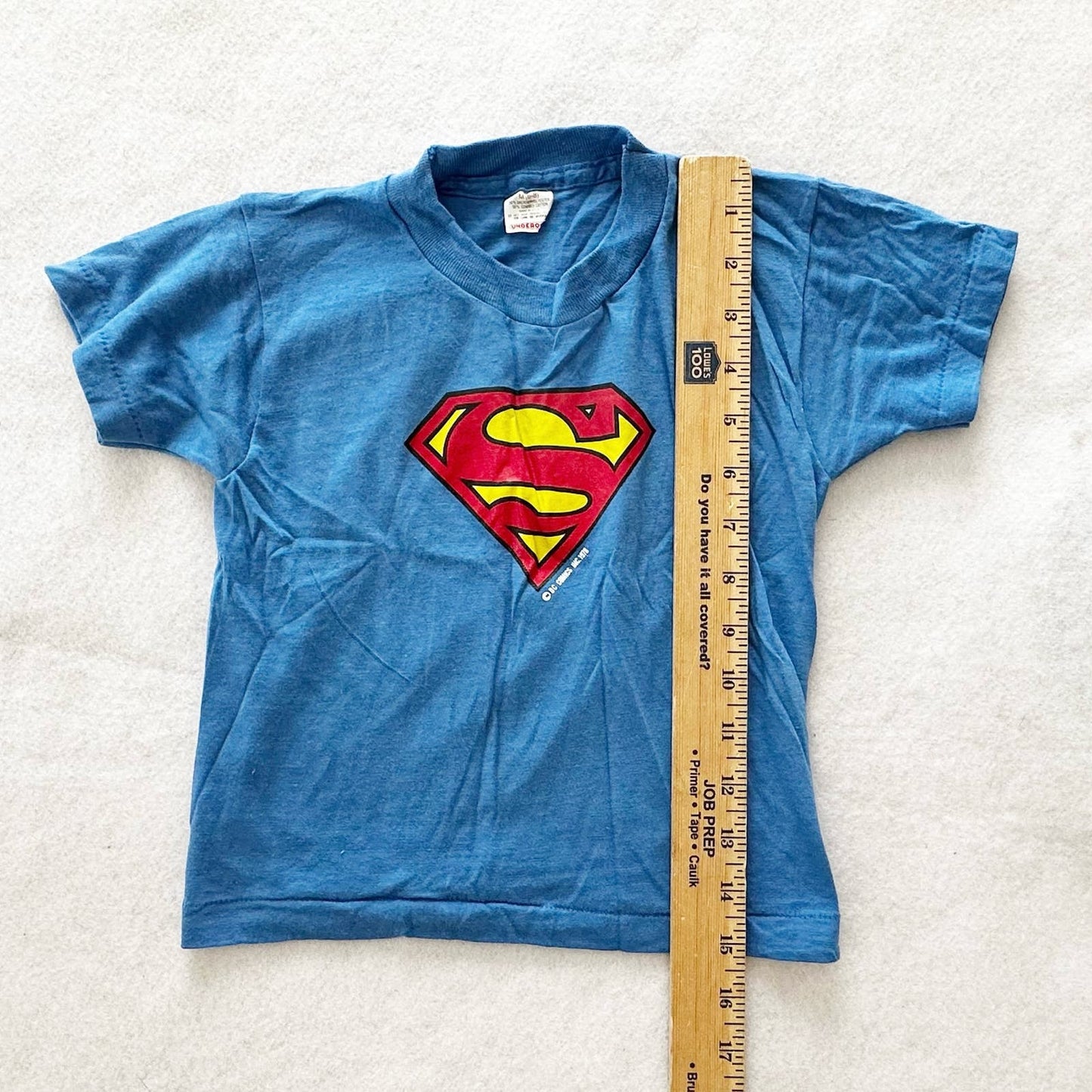 Vintage Underoos Superman Crest Tee: 4T? - Yellow Clover Vintage Kids Clothes